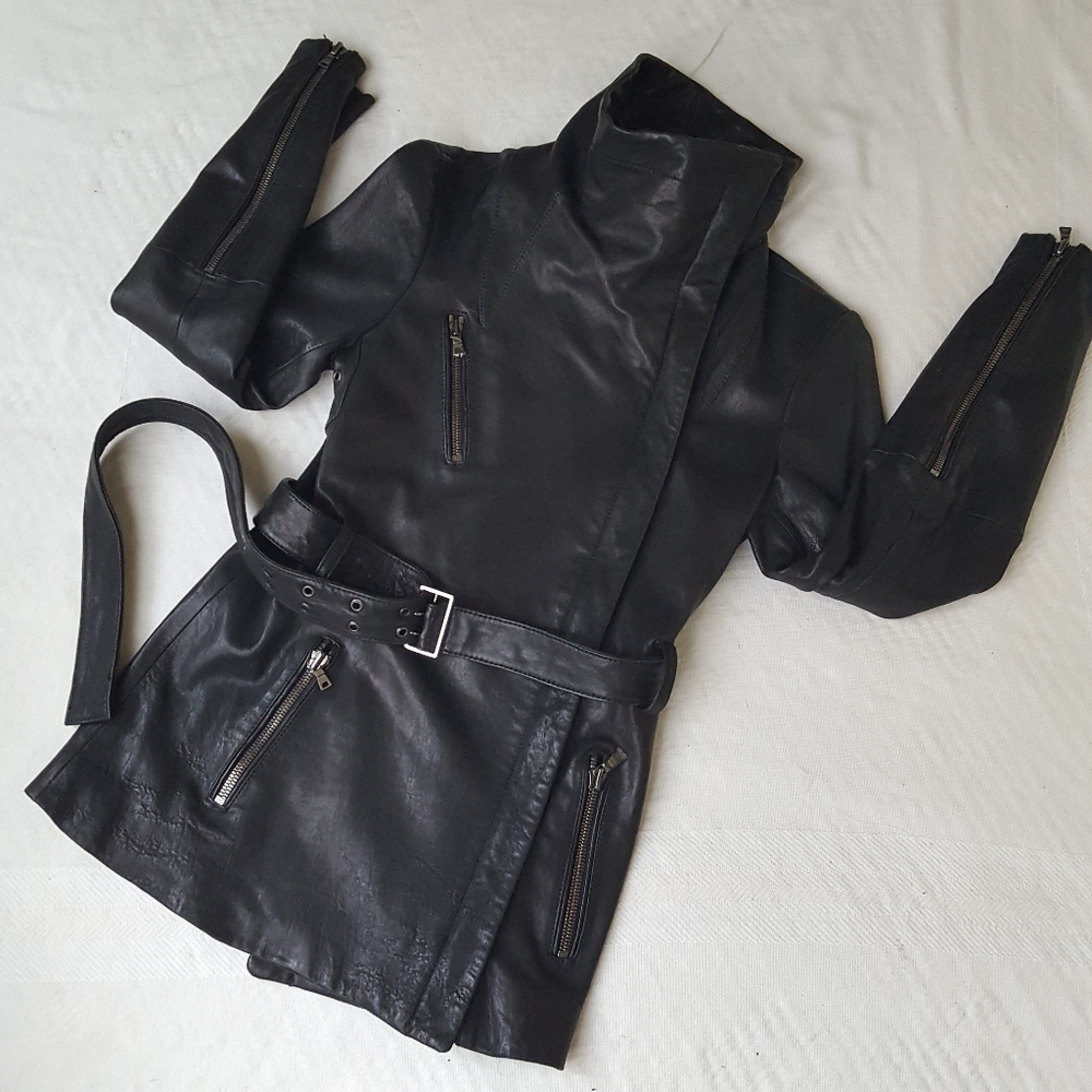 Black Leather Women's Jacket